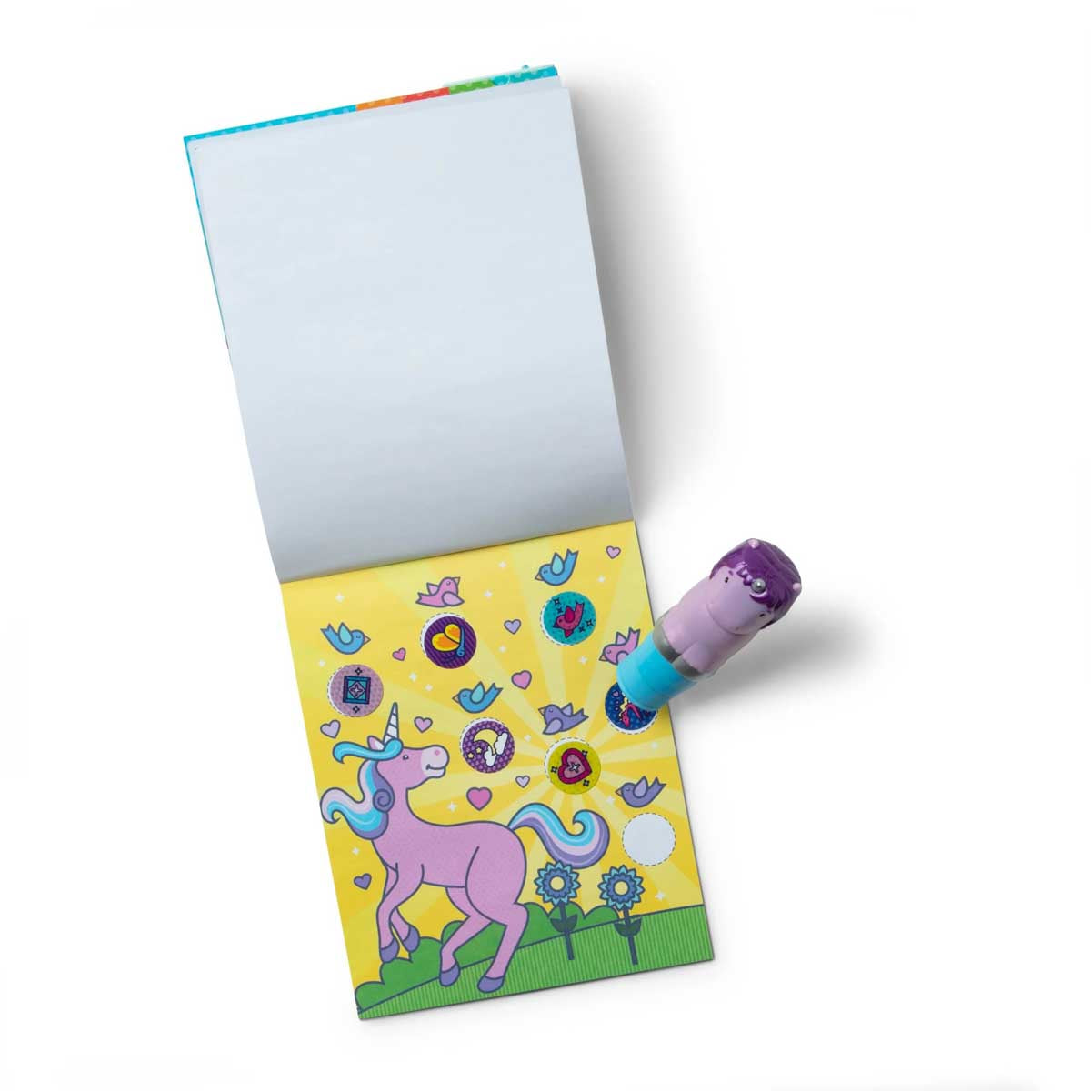 Melissa & Doug - Sticker WOW! Activity Pad & Sticker Stamper - Purple Unicorn
