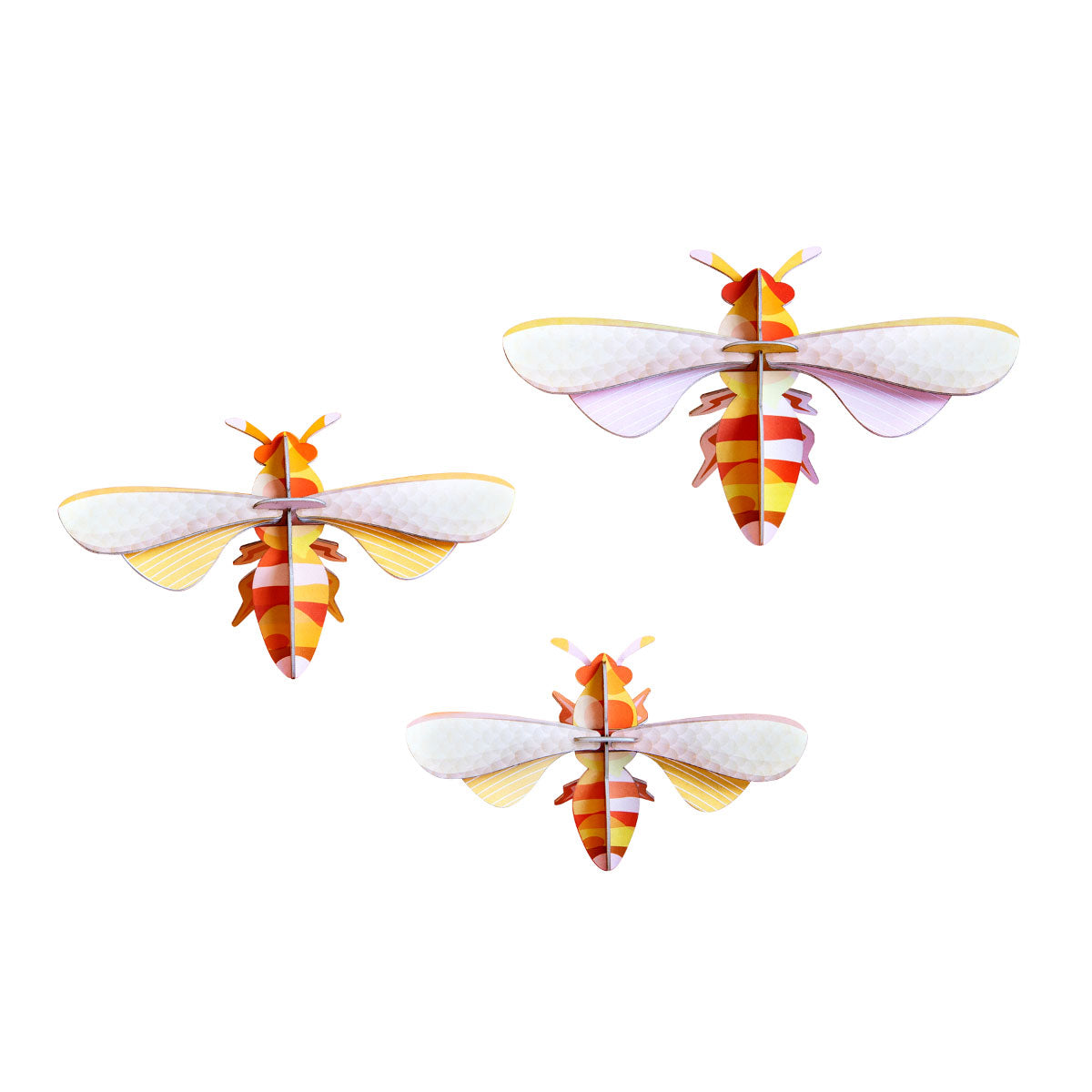 Studio Roof Honey Bees Wall Art, Set of 3