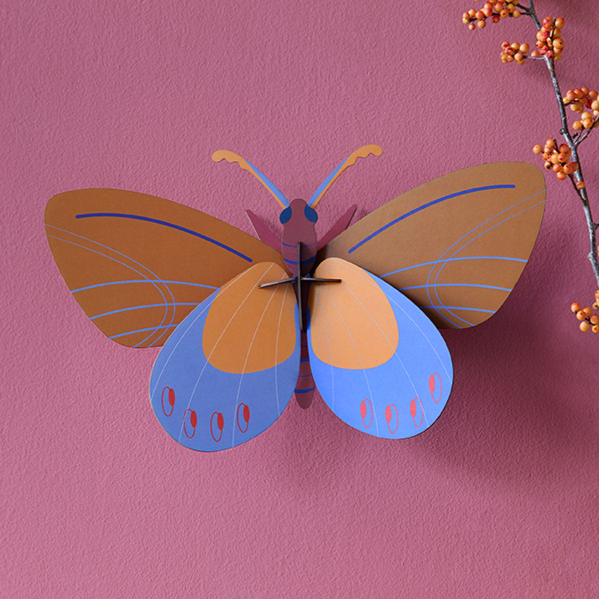 Studo Roof Ochre Costa Butterfly Wall Art