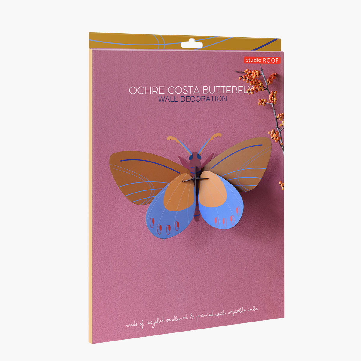 Studo Roof Ochre Costa Butterfly Wall Art