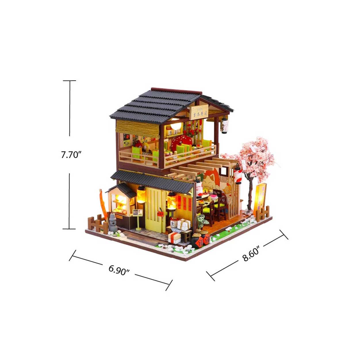 DIY Miniature House Kit - Sushi House - Hands Craft