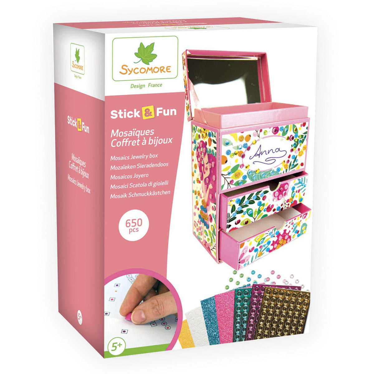 Sycomore Stick'N Fun 3D Mosaics Jewelry Box