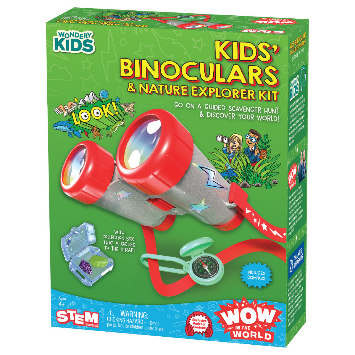 Wow in the World: Kids' Binoculars & Nature Explorer Kit