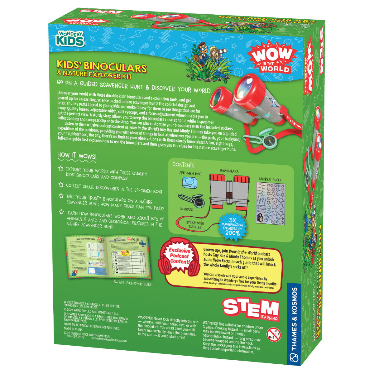 Wow in the World: Kids' Binoculars & Nature Explorer Kit