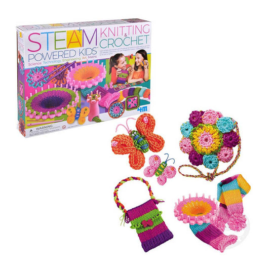 The Toy Network 4M STEAM - Knitting & Crochet Set