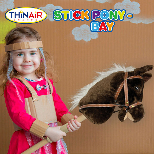 Brown Bay Stick Pony with Sounds