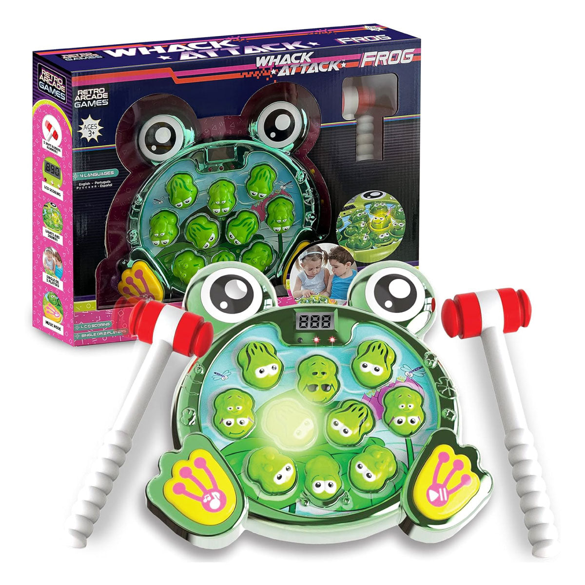 Thin Air Brands Retro Arcade Whack Attack Frog