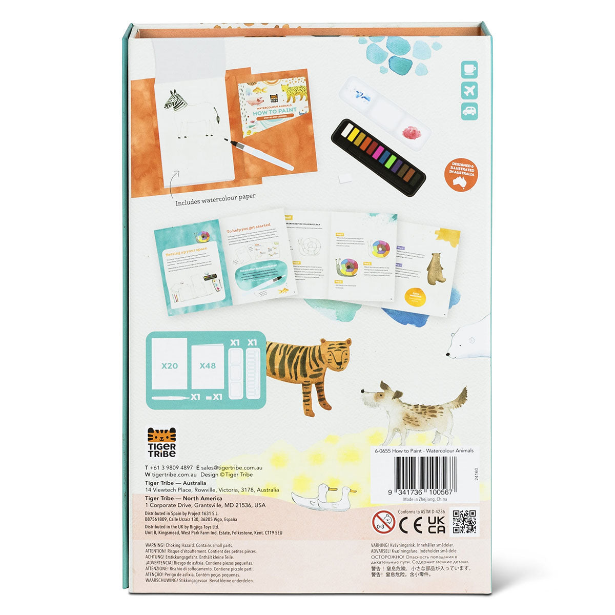 Tiger Tribe How to Paint - Watercolor Animals