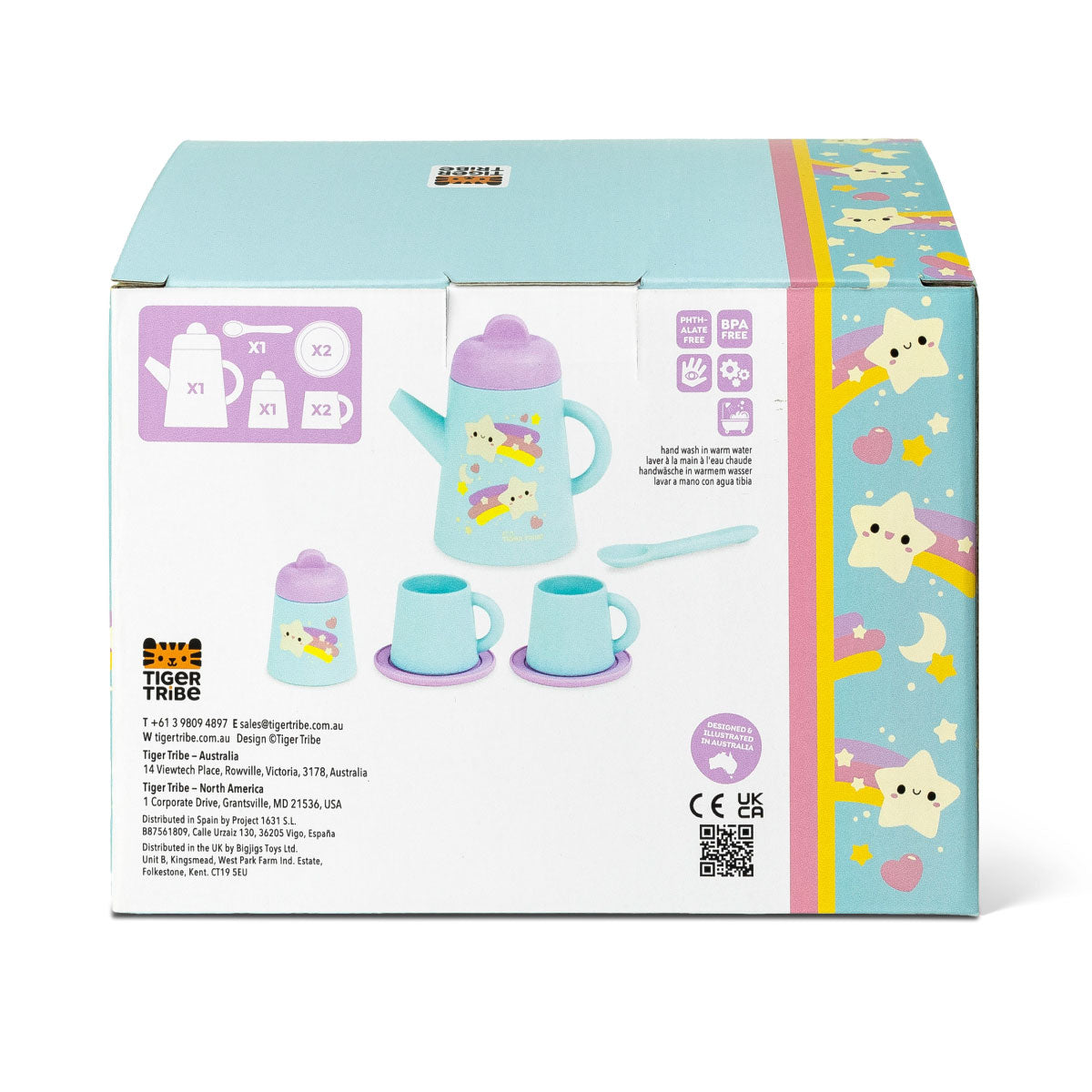 Tiger Tribe Silicone Tea Set - Starlight Party