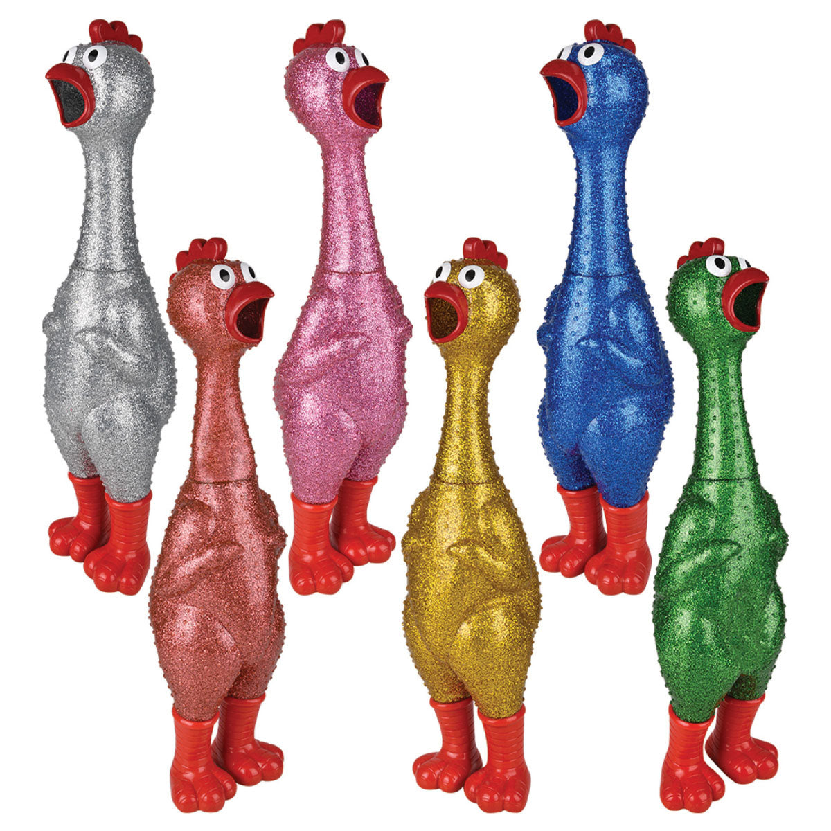 Giant Sparkle Rubber Chicken