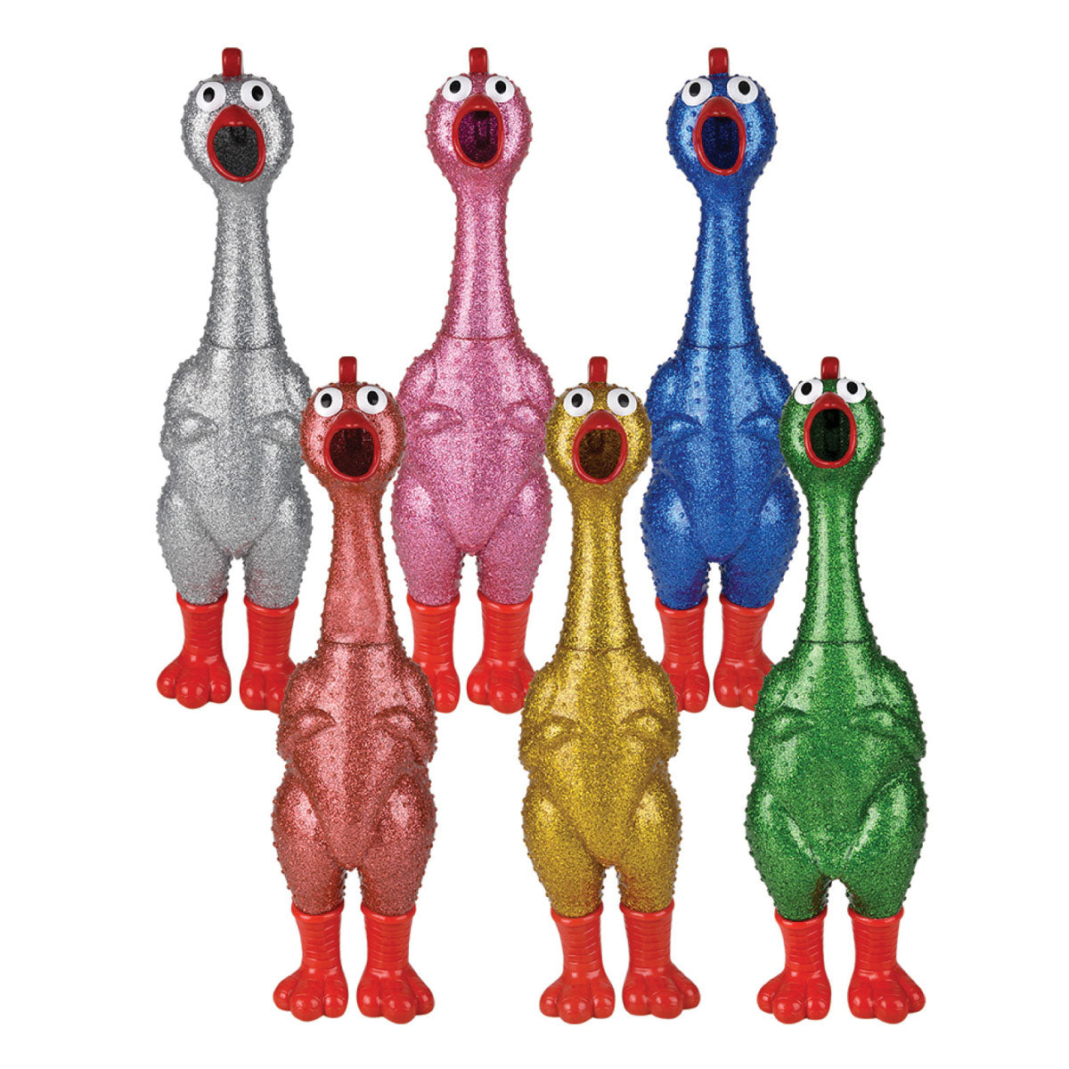 Giant Sparkle Rubber Chicken