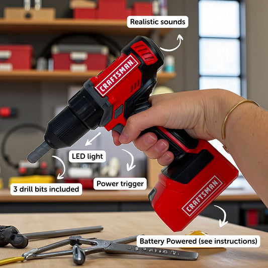 Red Toolbox Craftsman Battery Powered Power Drill