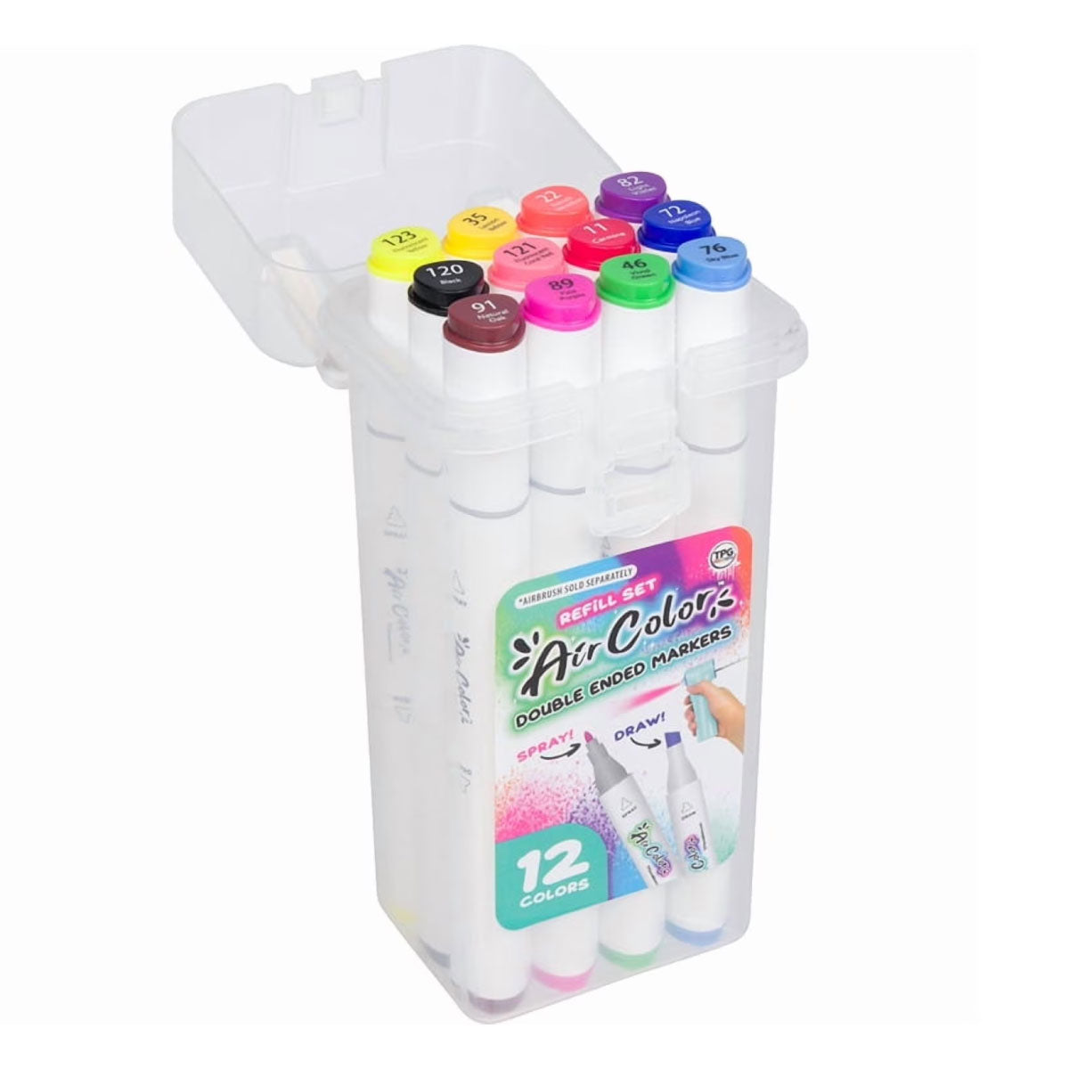 TPG The Pencil Grip Co Air Color Airbrush Marker Refills - Washable Markers