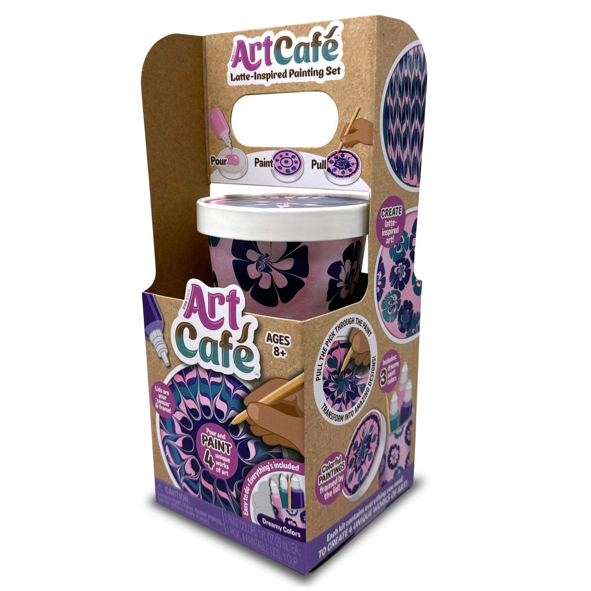 Tree Town Toys Art Cafe Latte-Inspired Painting Set Dreamy Colors