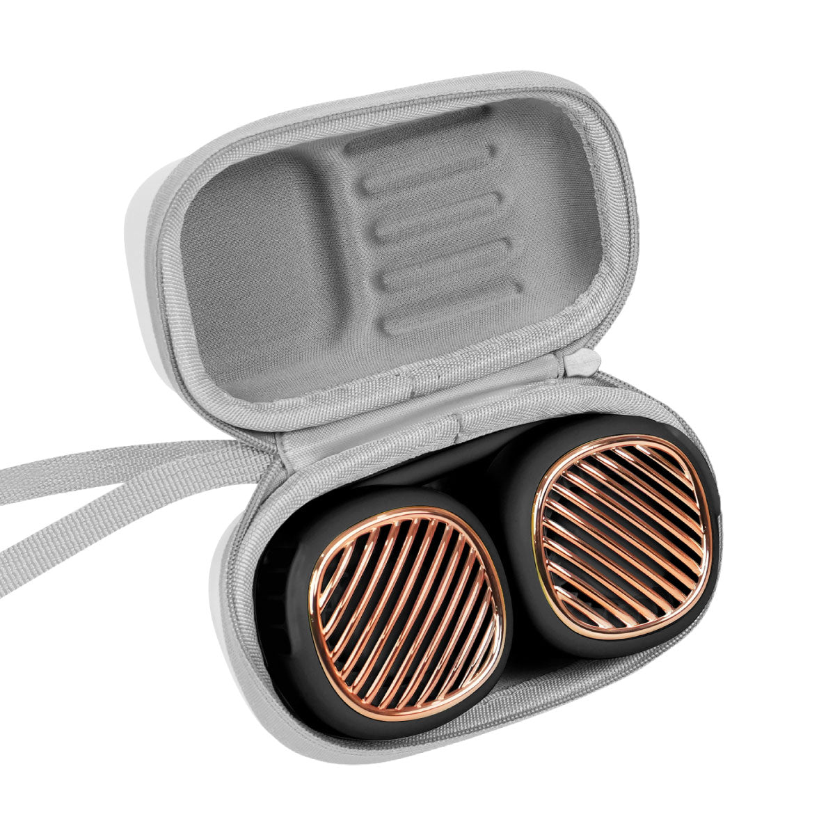 Trend Tech 5 Speed Neck Fan - Black and Rose Gold