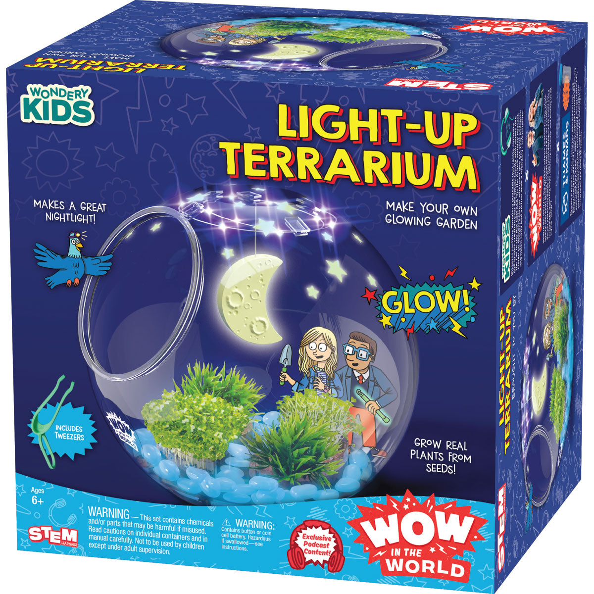 can you plant seeds in a terrarium Wow in the World: Light-Up Terrarium