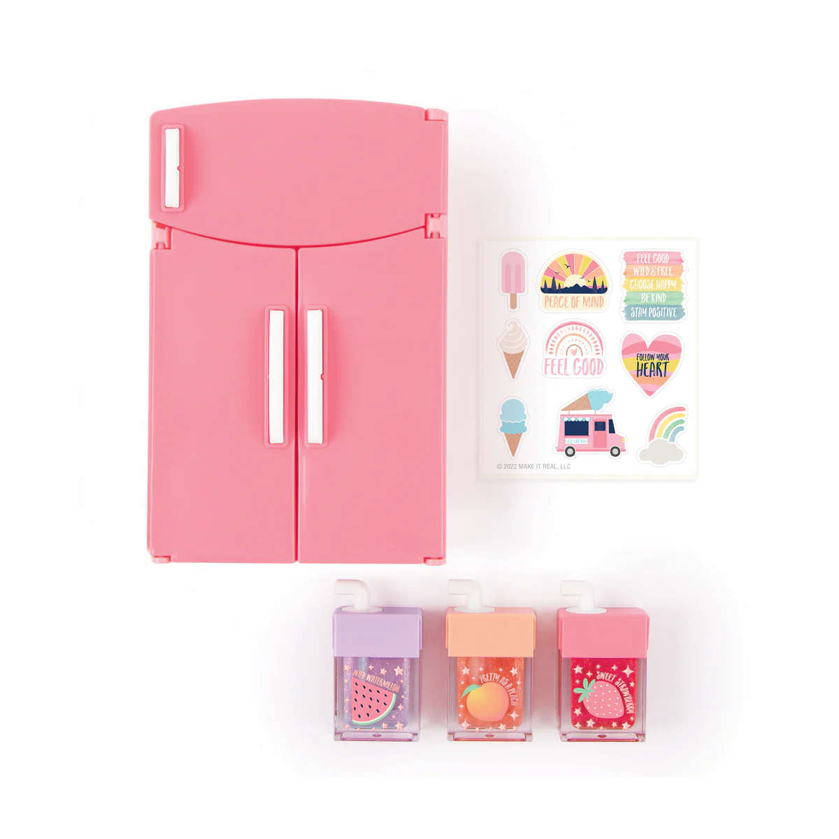 Mini Fridge Lip Gloss Set