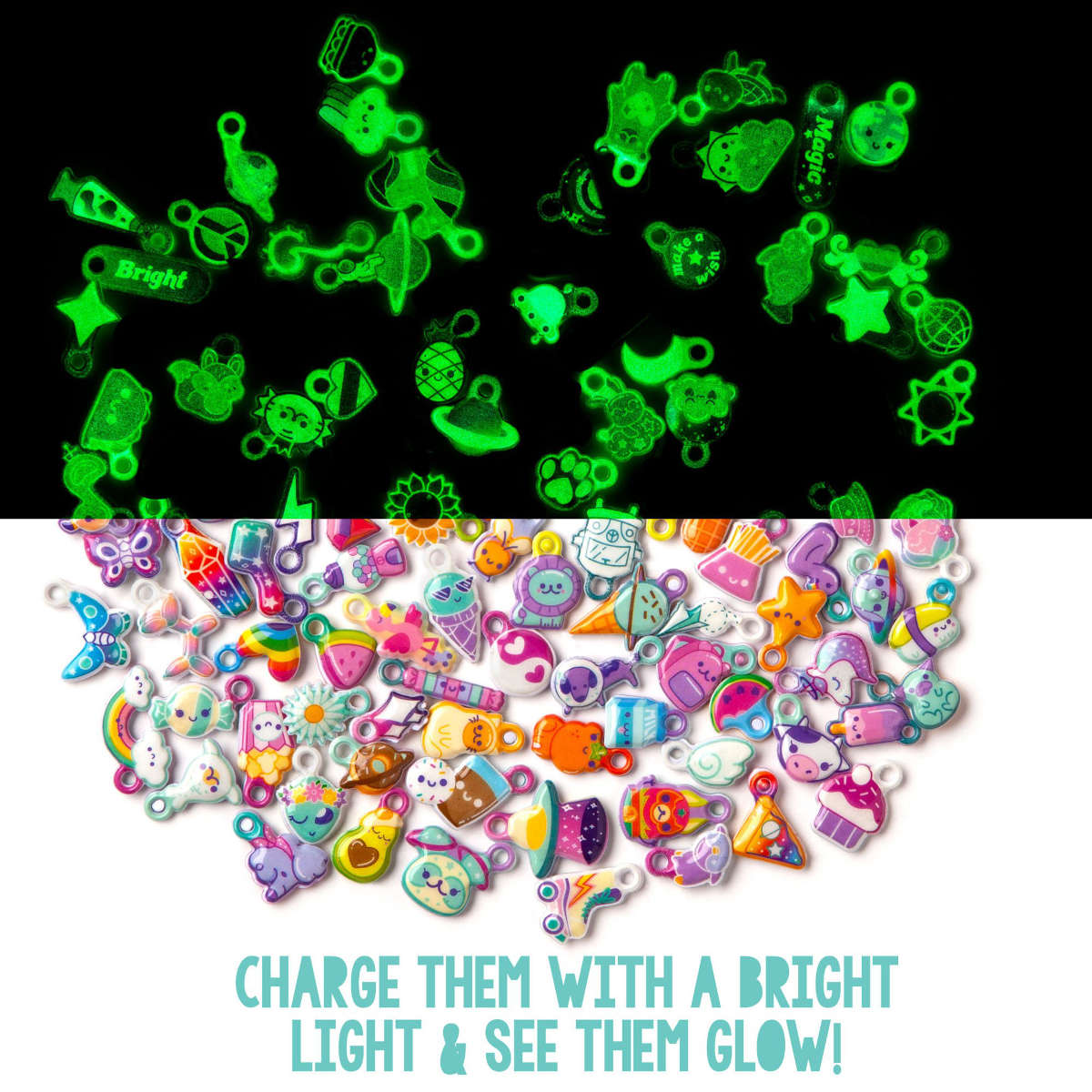 Craft-tastic Glow in the Dark Charm Bracelets by Ann Williams