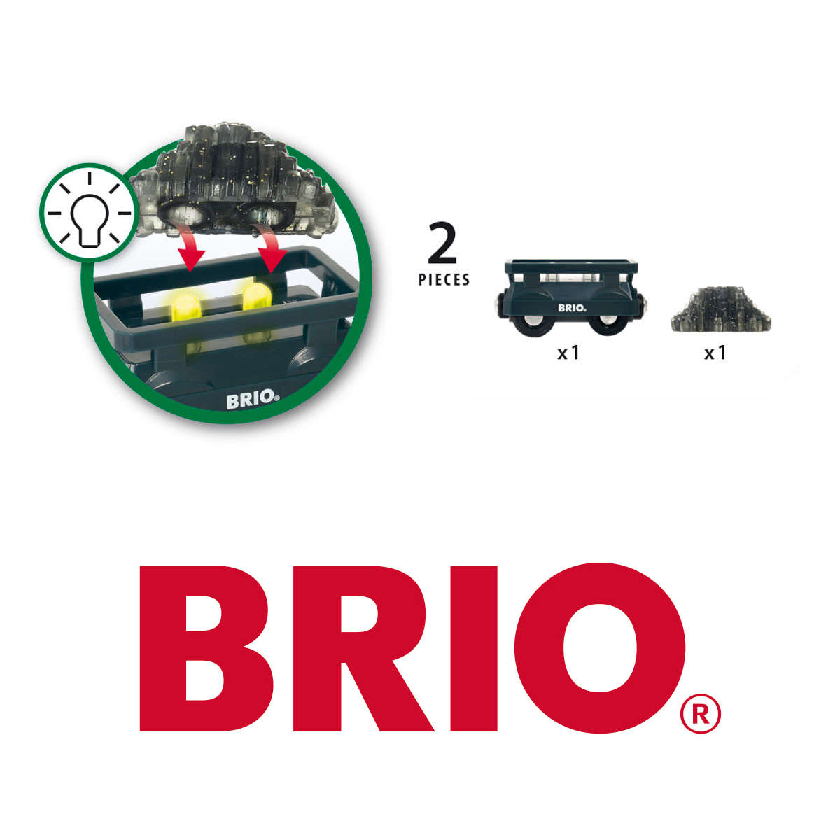 Brio Light Up Gold Wagon