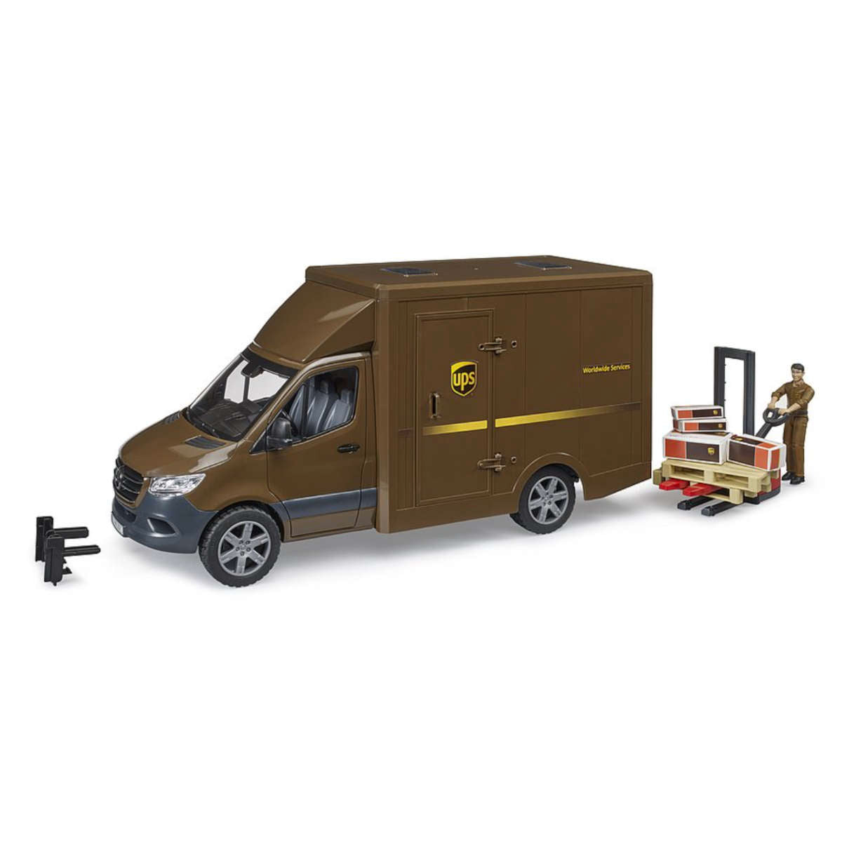 Bruder MB Sprinter UPS Truck with Driver and Accessories