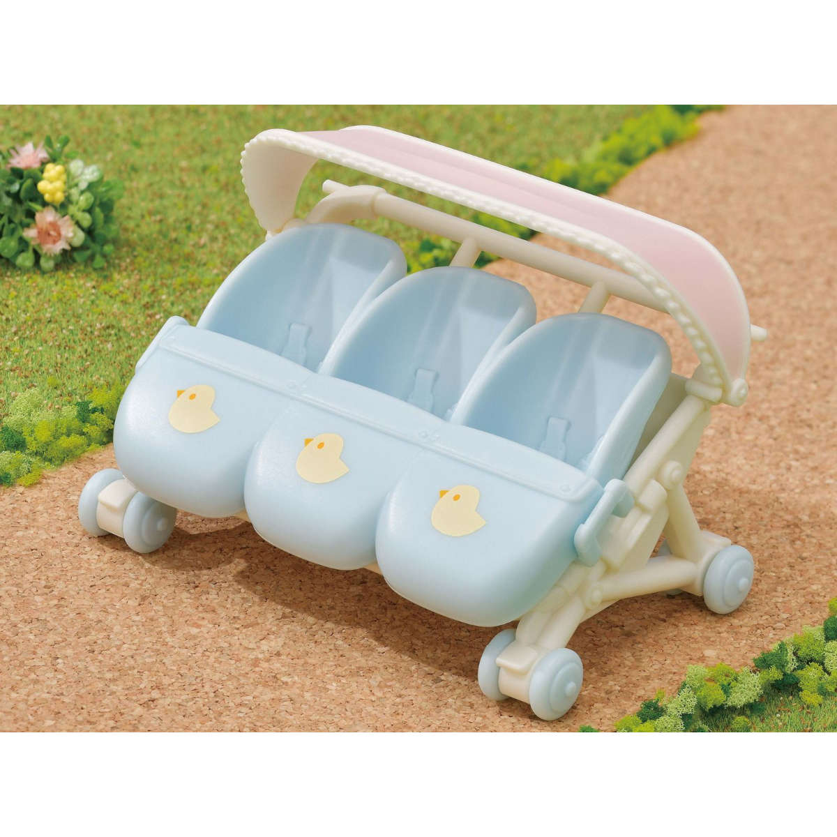 Calico Critters Triplets Stroller