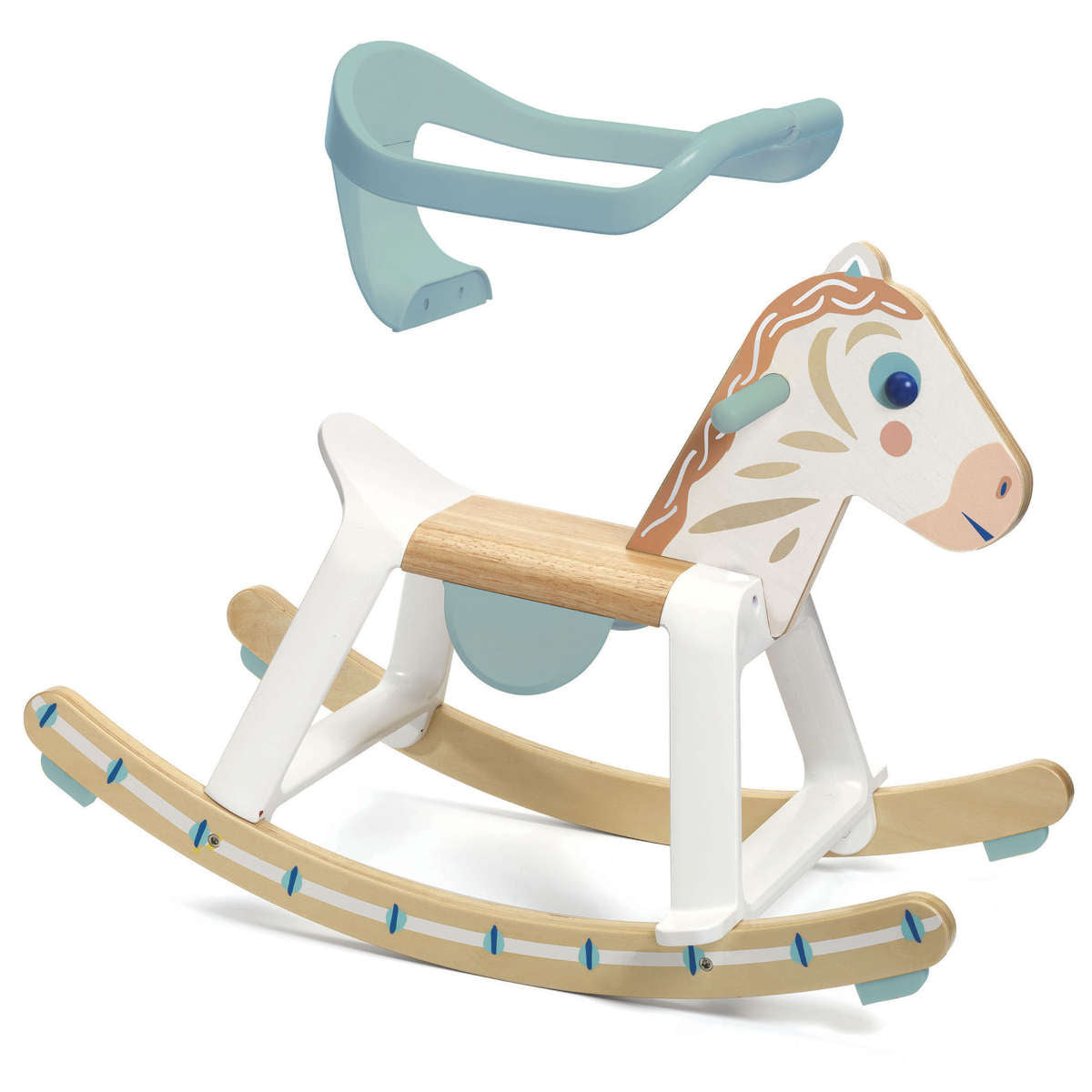 Djeco Baby Cavali White Rocking Horse