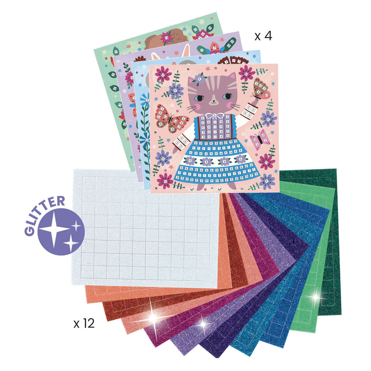 Djeco Lovely Pet Sticker Mosaic Craft Kit