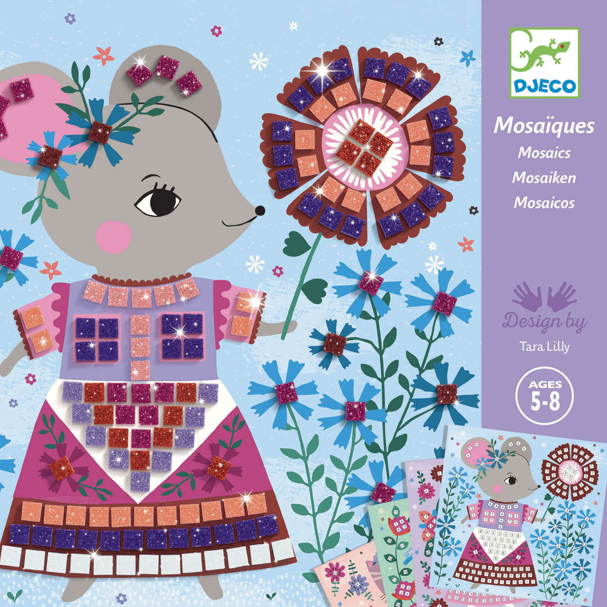 Djeco Lovely Pet Sticker Mosaic Craft Kit