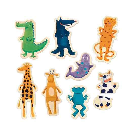 Djeco Magnetic Crazy Animal Mix & Match