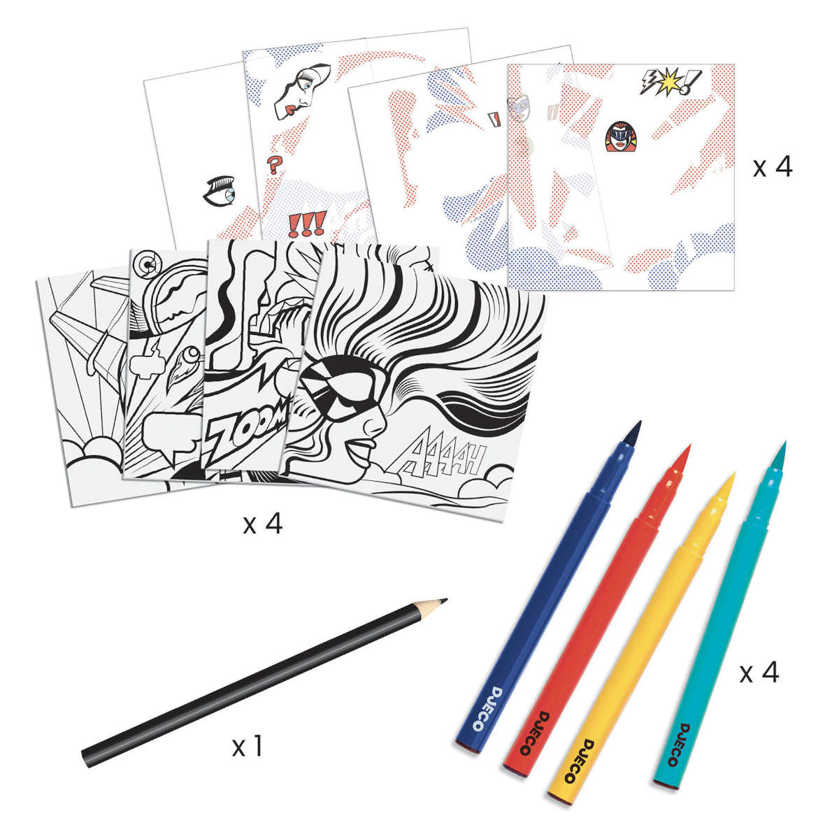 Djeco Super Hero Transfer Kit