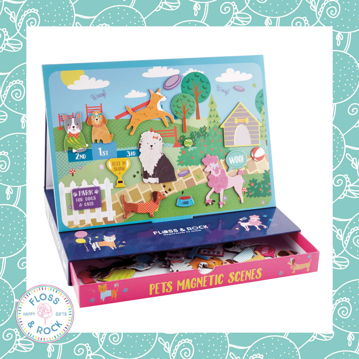 Floss & Rock Magnetic Play Scene: Pets