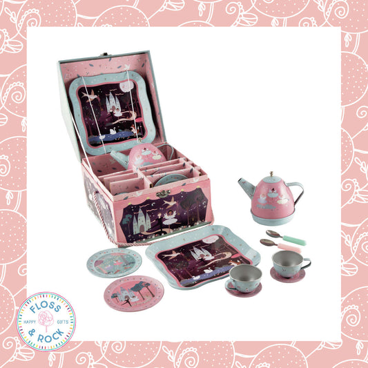 Floss & Rock Musical Tin Tea Set: Enchanted