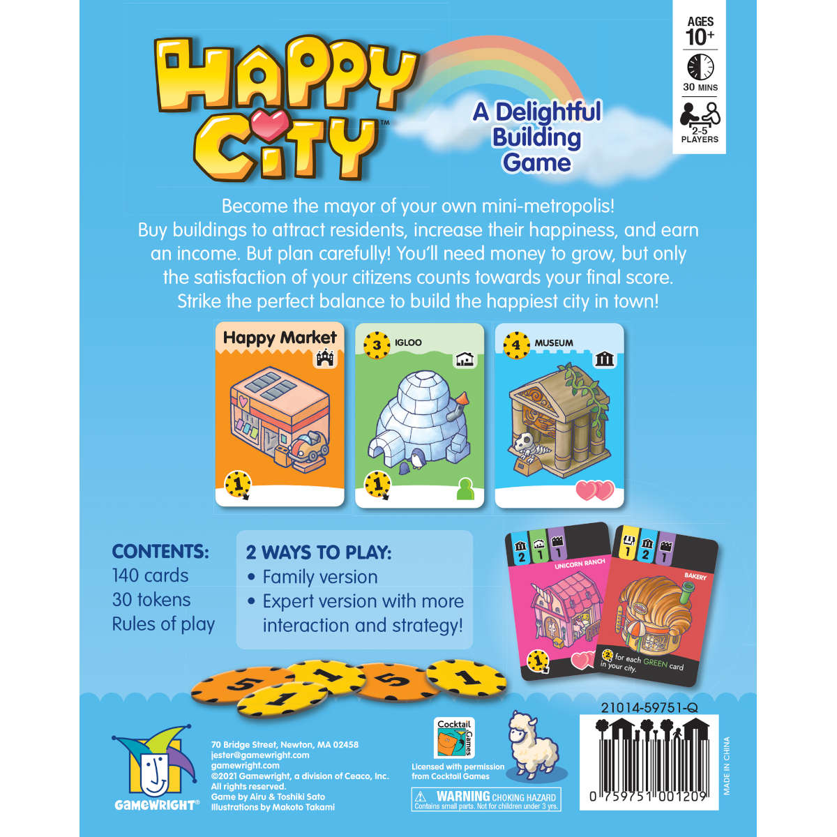 Happy City by Gamewright