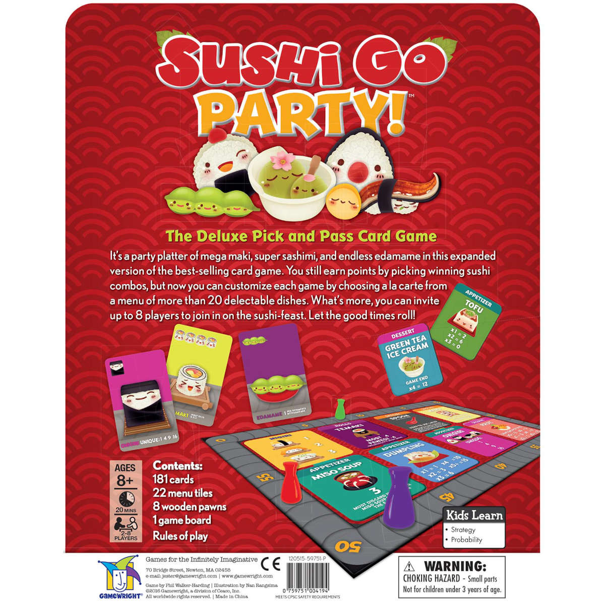 Gamewright Sushi Go Party