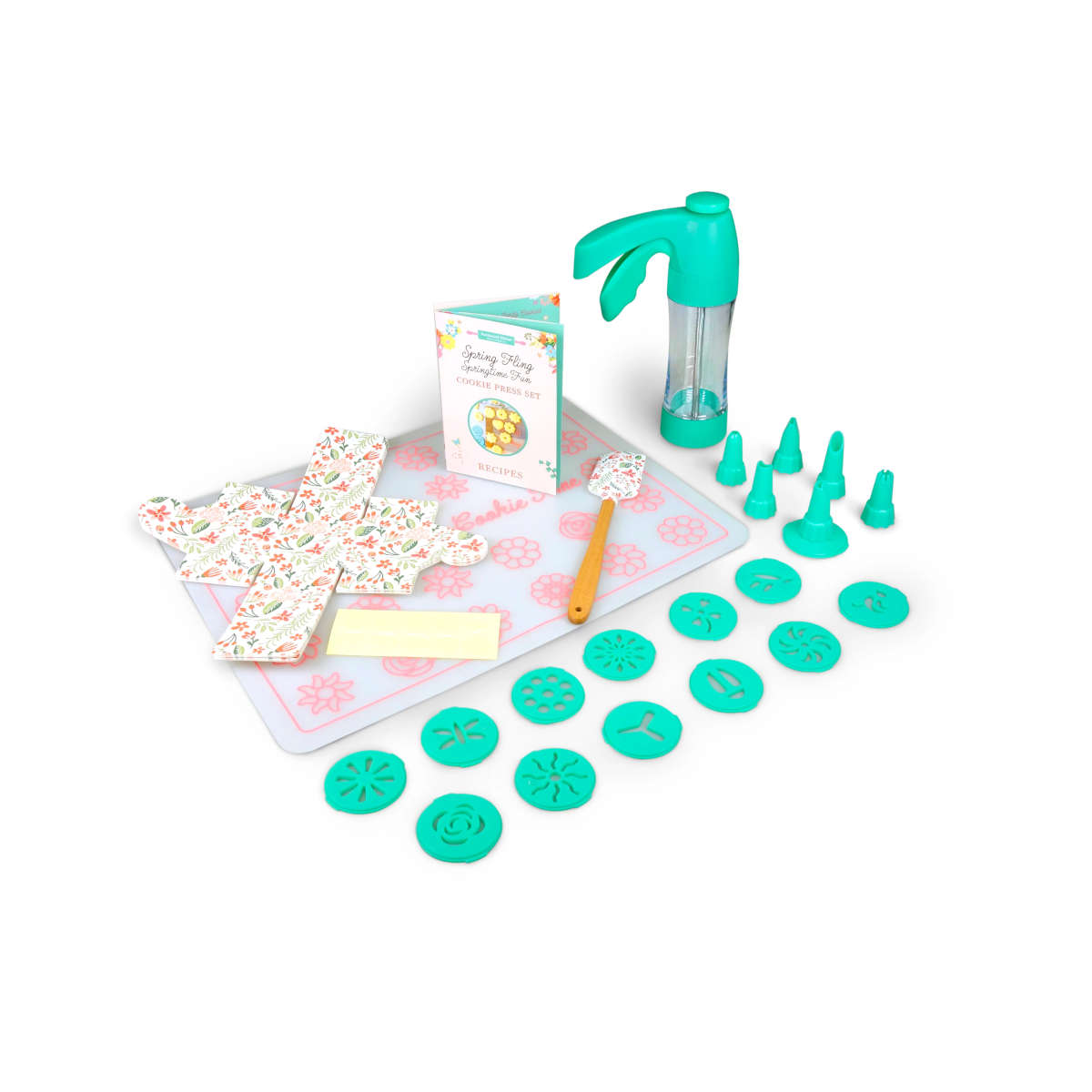 Handstand Kitchen Spring Fling Springtime Fun Cookie Press & Frosting Set