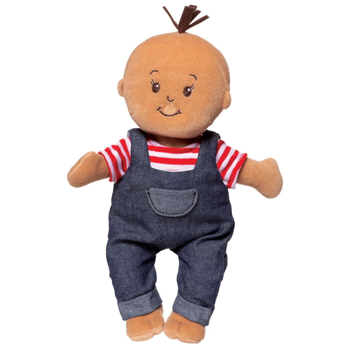Manhattan Toy Company Wee Baby Stella Brown Doll Tiny Farmer Set