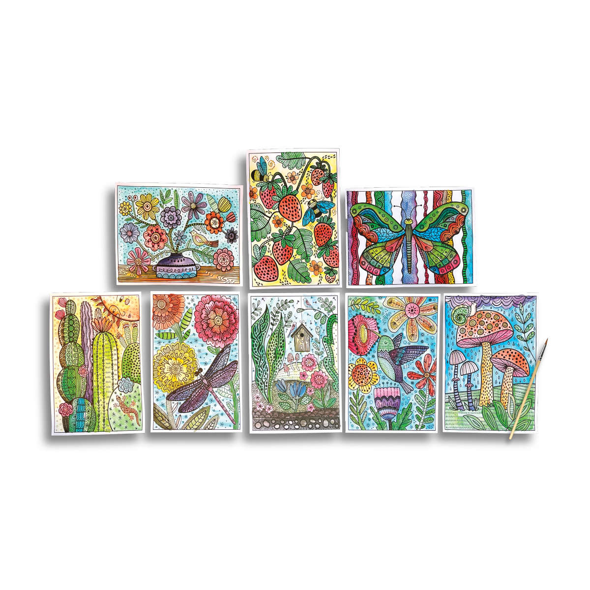 Hidden Colors Magic Paint Sheets - Magic Nature