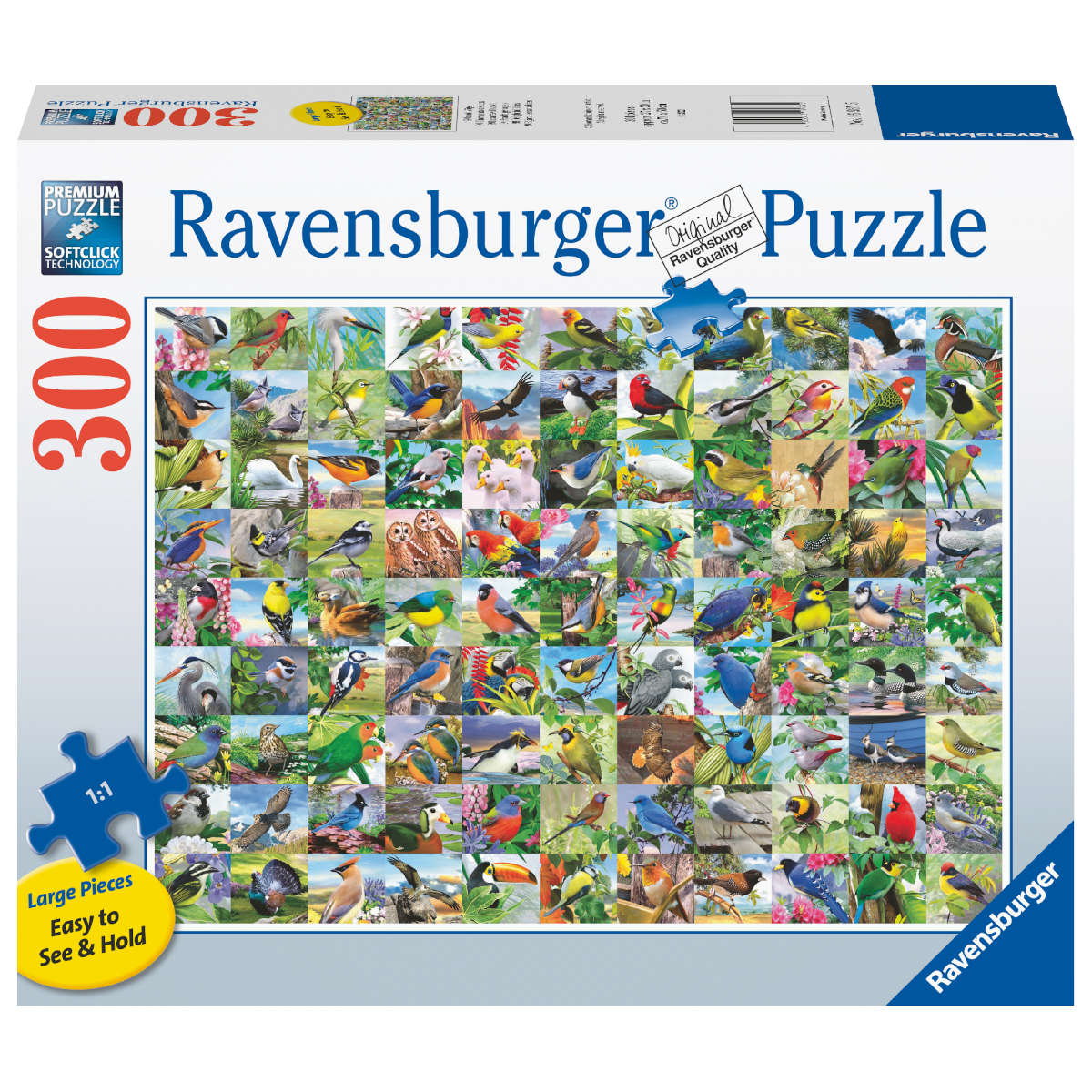 Ravensburger 99 Delightful Birds 300 large piece puzzle