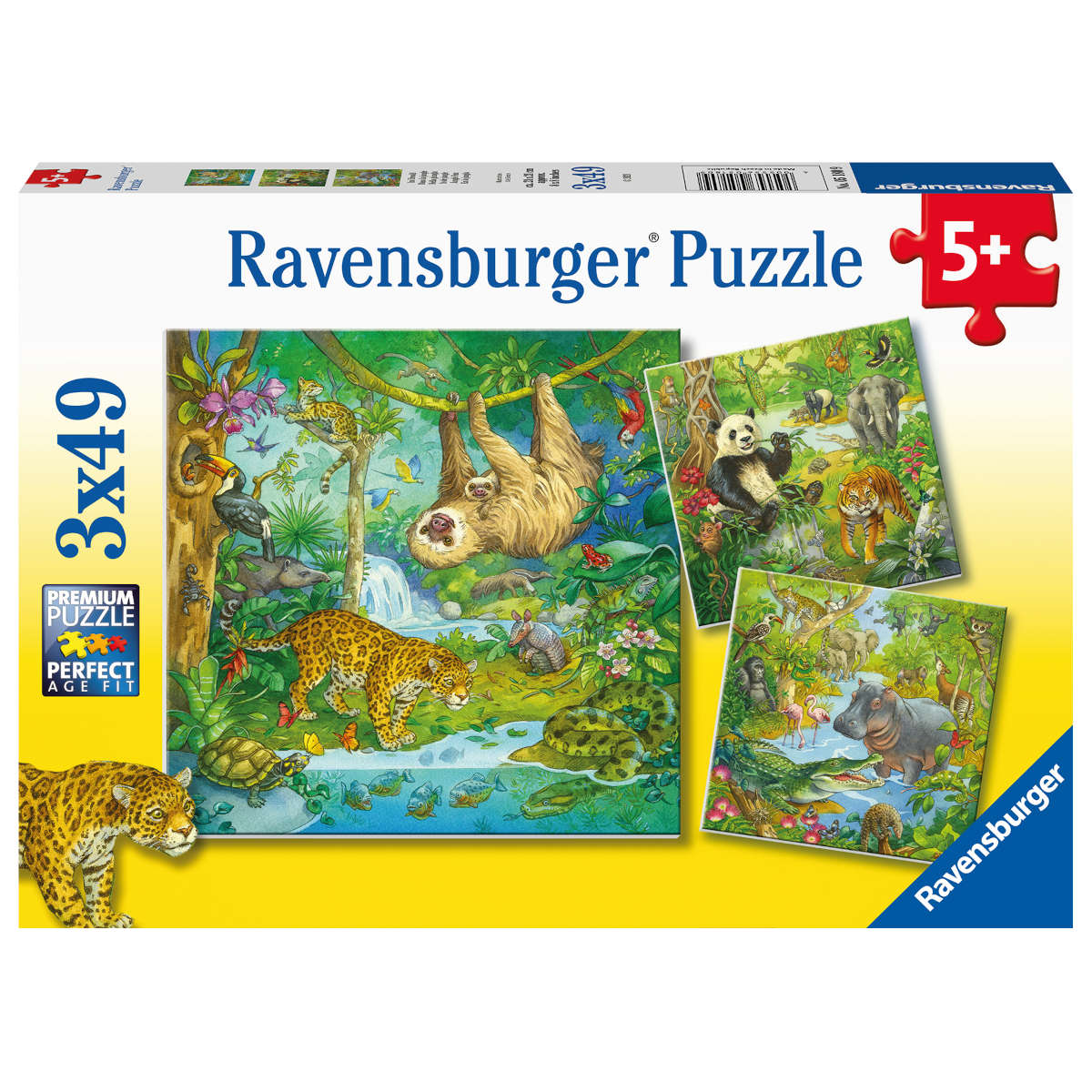 Ravensburger Jungle Fun 3 x 49 pc puzzle