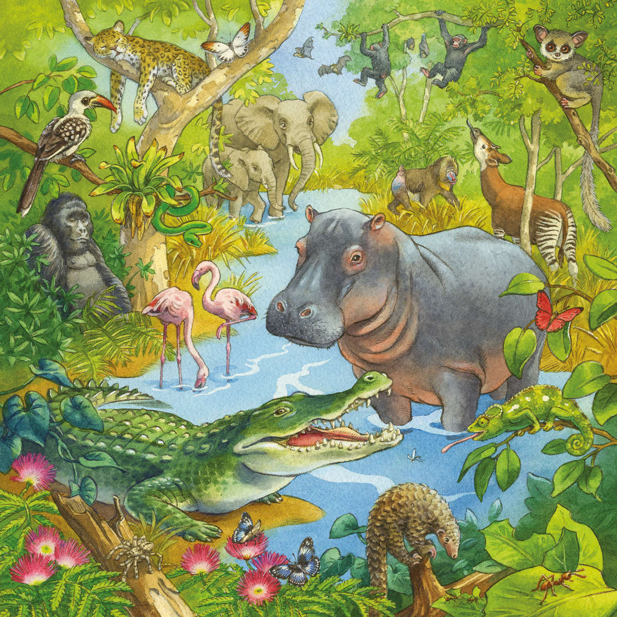 Ravensburger Jungle Fun 3 x 49 pc puzzle