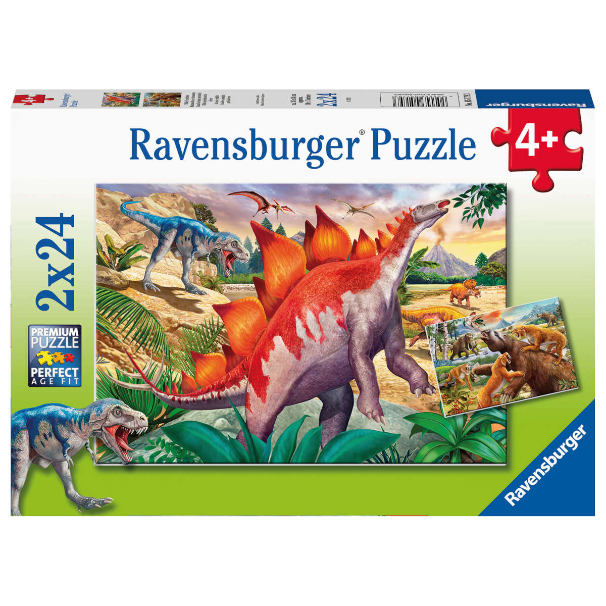 Ravensburger Jurassic Wildlife 2 x 24 pc puzzle