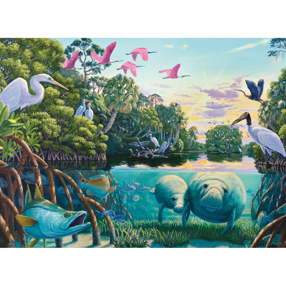 Ravensburger Manatee Moments 500 pc Puzzle