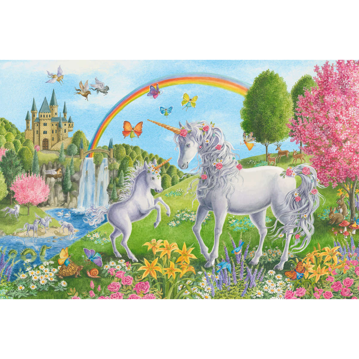 Ravensburger Prancing Unicorns 24 pc floor puzzle