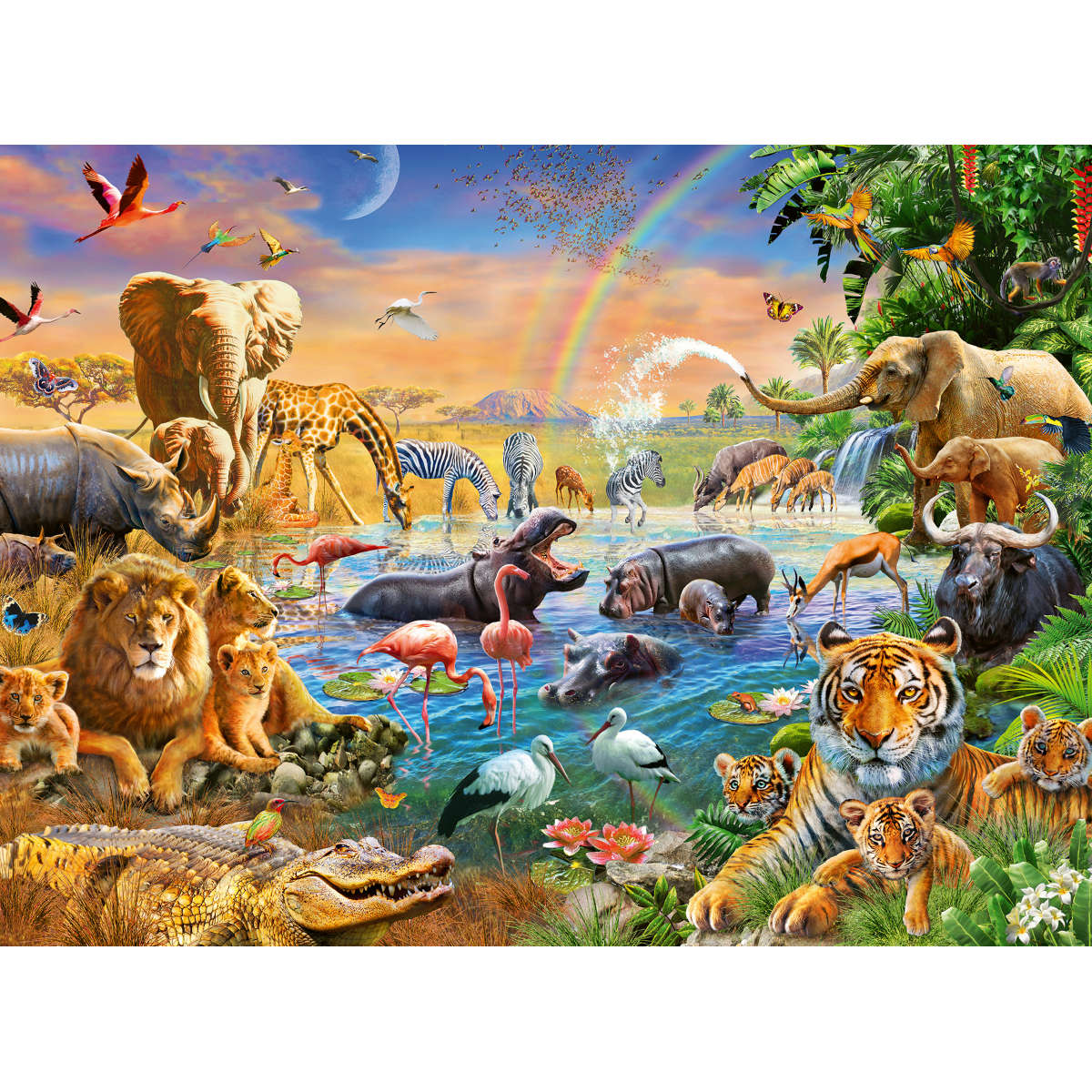 Ravensburger Savannah Jungle Waterhole 100 XXL pc puzzle