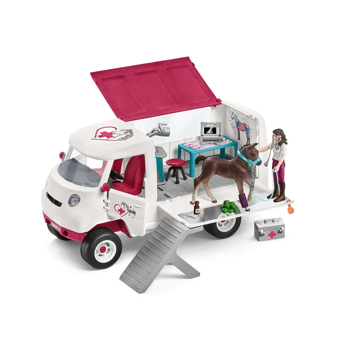 Schleich Mobile Vet with Hanoverian Foal