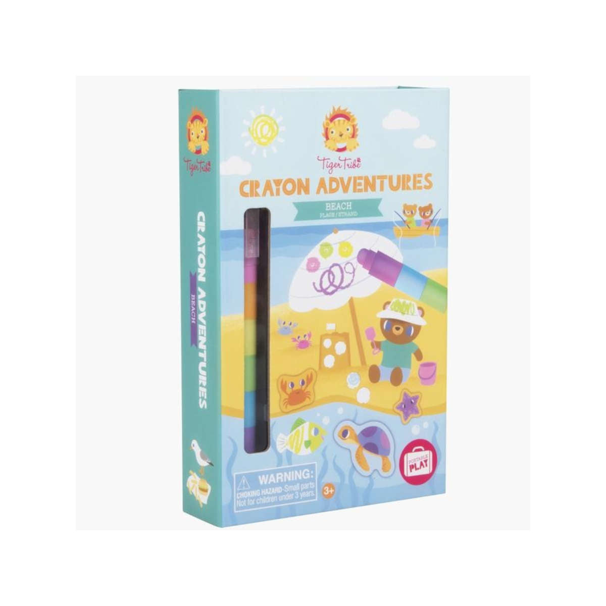 Schylling Tiger Tribe Crayon Adventures Beach
