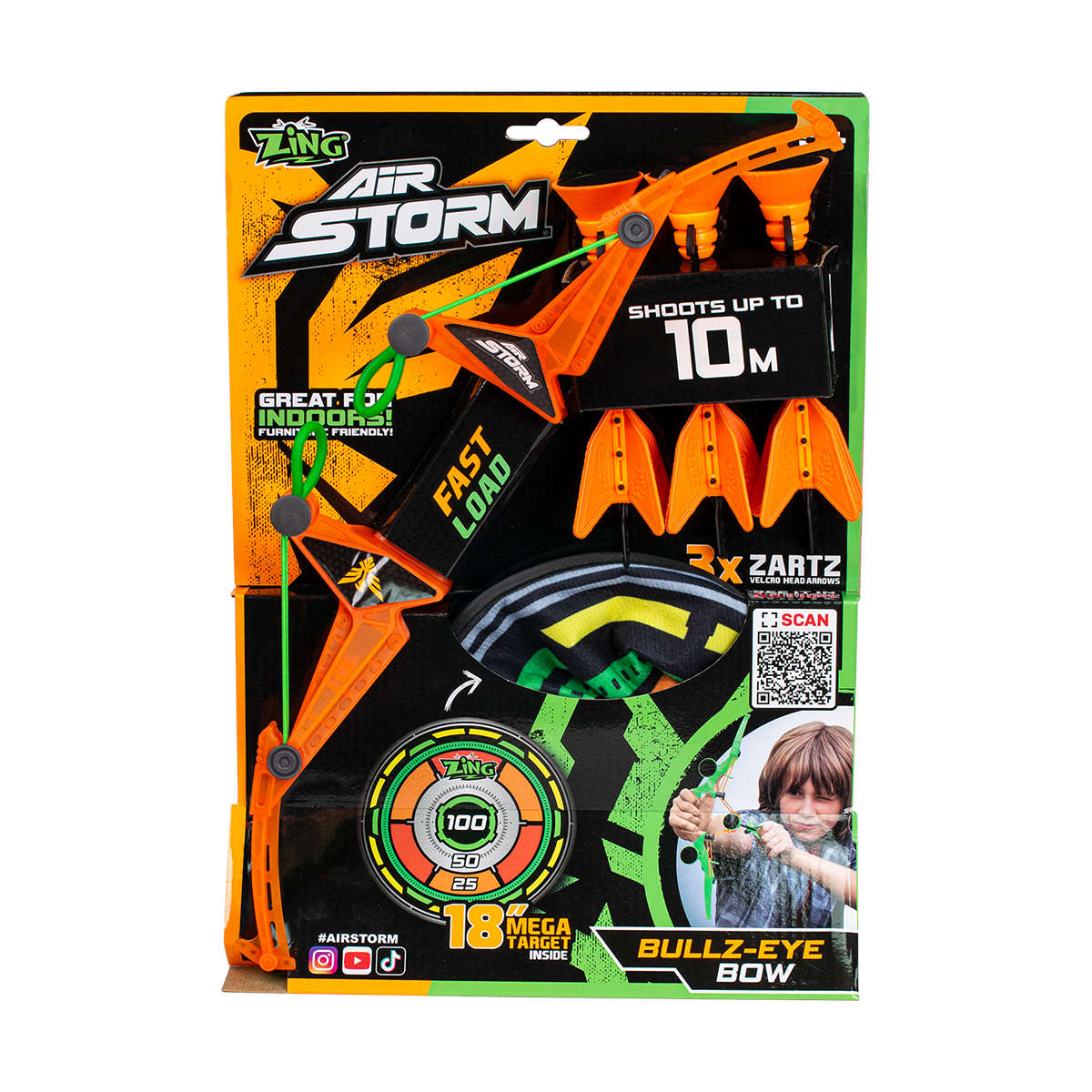 Zing Air Storm Bullz Eye Bow with Target