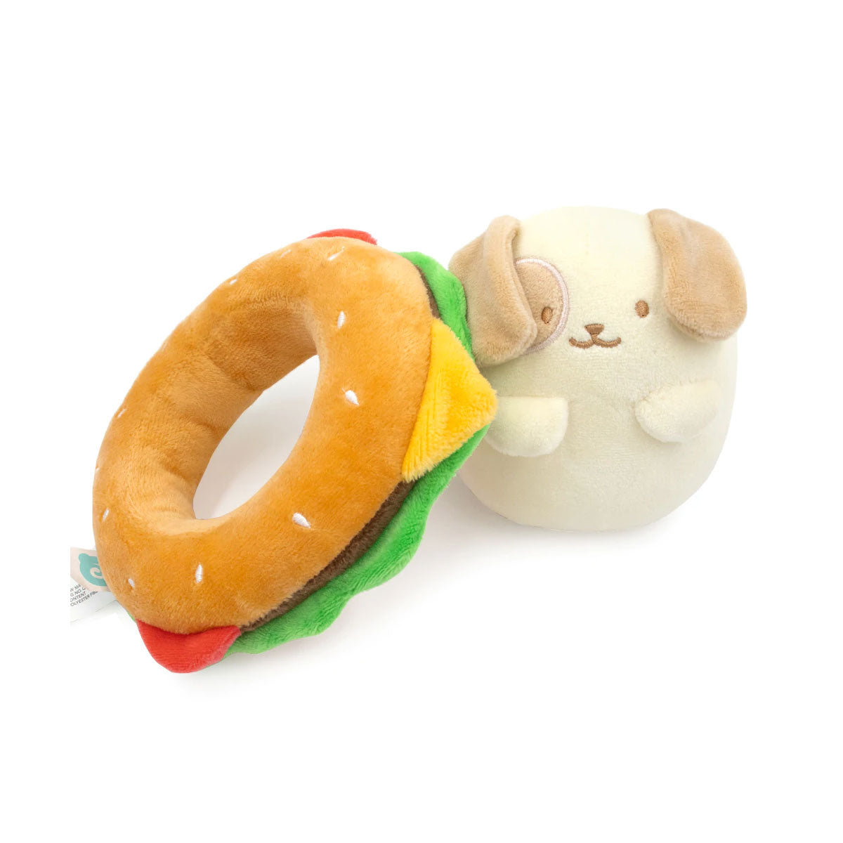 Puppiroll and Hamburger Anirollz Floaties 6” Plush
