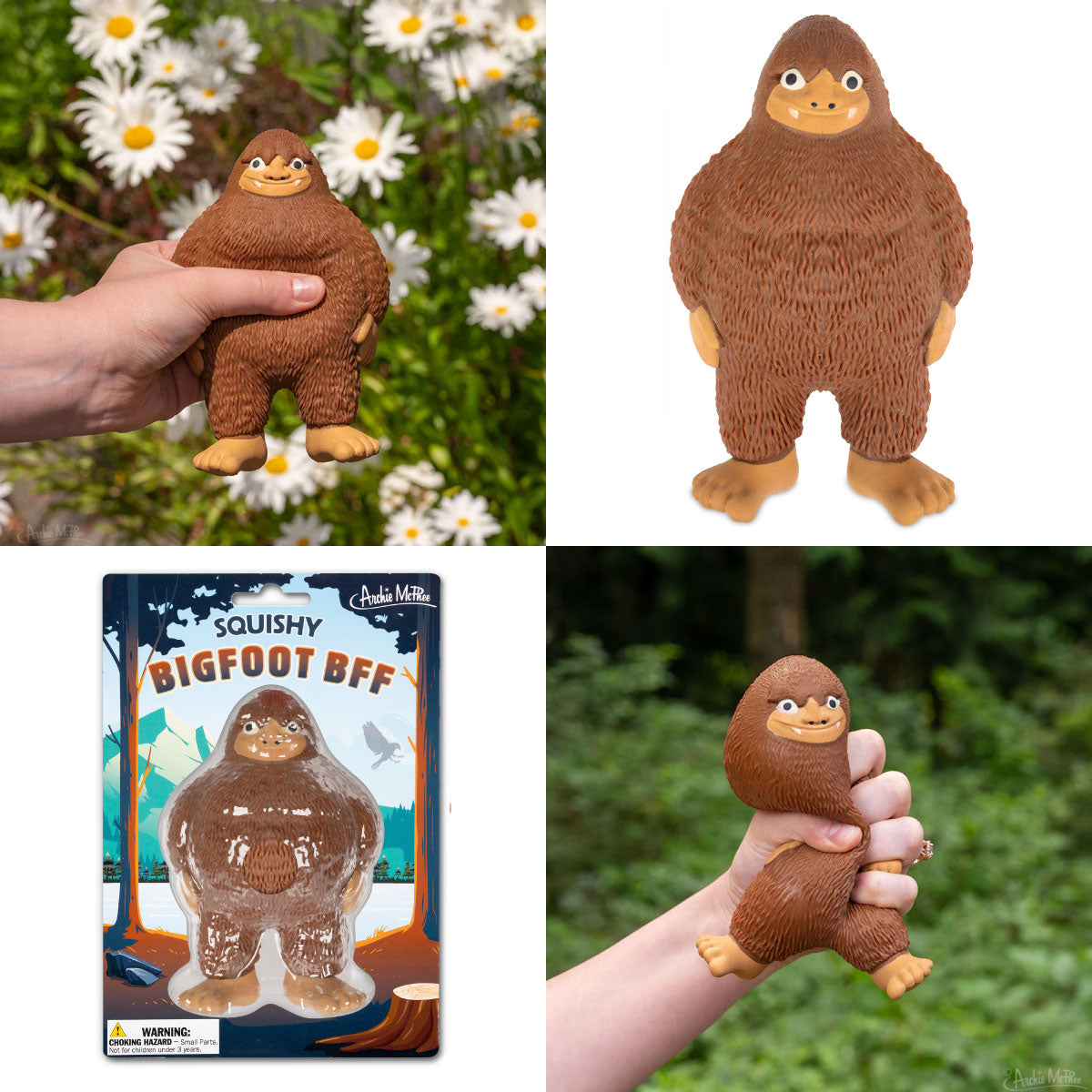 Archie McPhee Squishy Bigfoot BFF