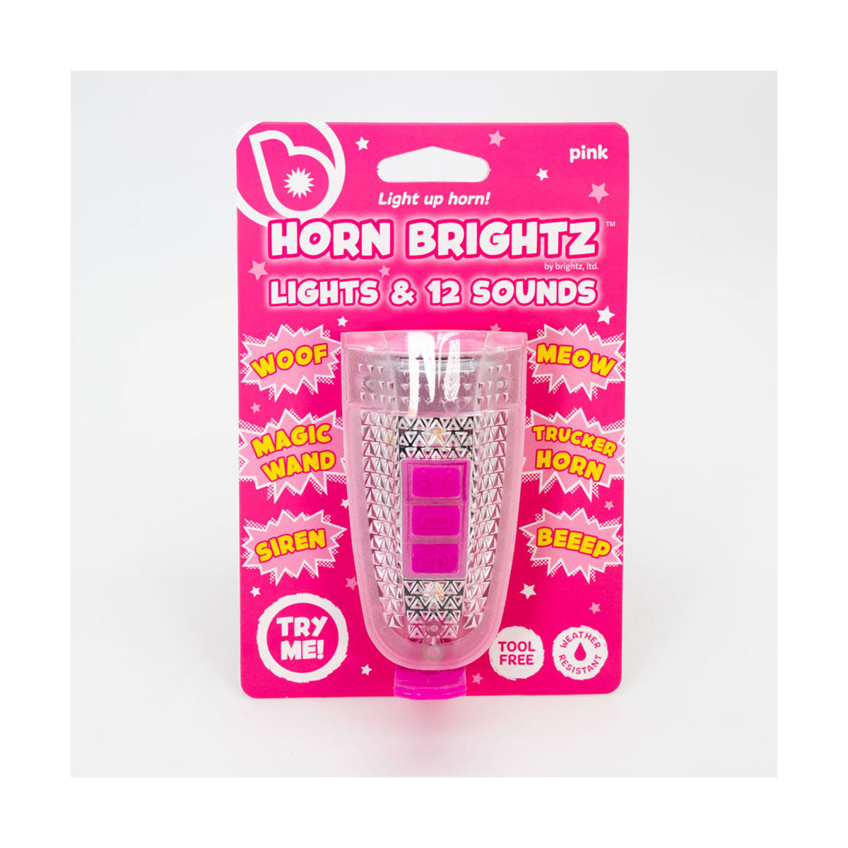 Horn Brightz Kidz Bike Lights in Pink